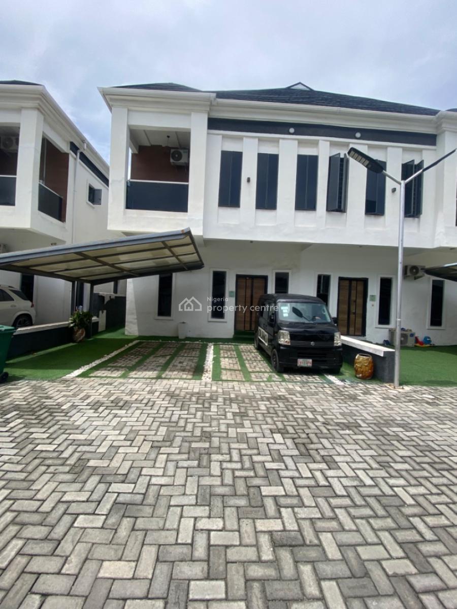 Not Furnished-4 Bedrooms Semi Detached Duplex with Bq, Orchid Road -gated Estate, Lekki Phase 2, Lekki, Lagos, Semi-detached Duplex for Rent