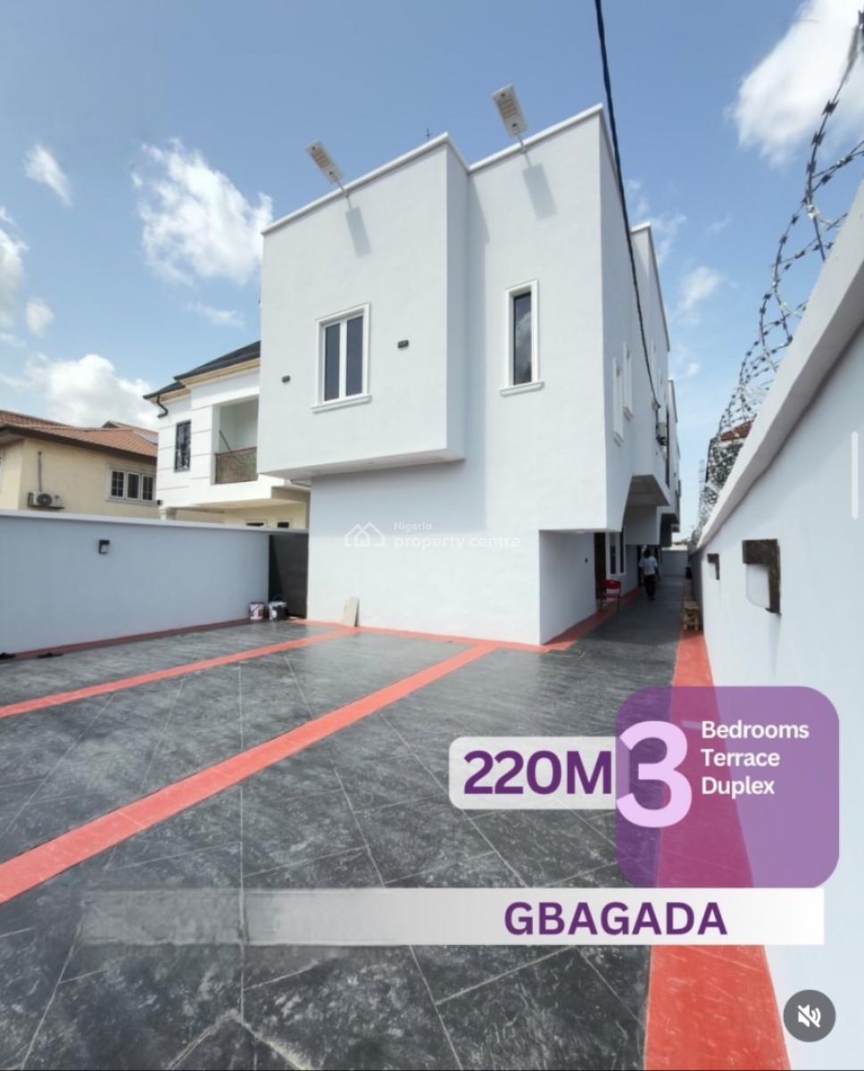 Luxury 3 Bedroom Terrace Duplex, Gbagada, Lagos, Terraced Duplex for Sale