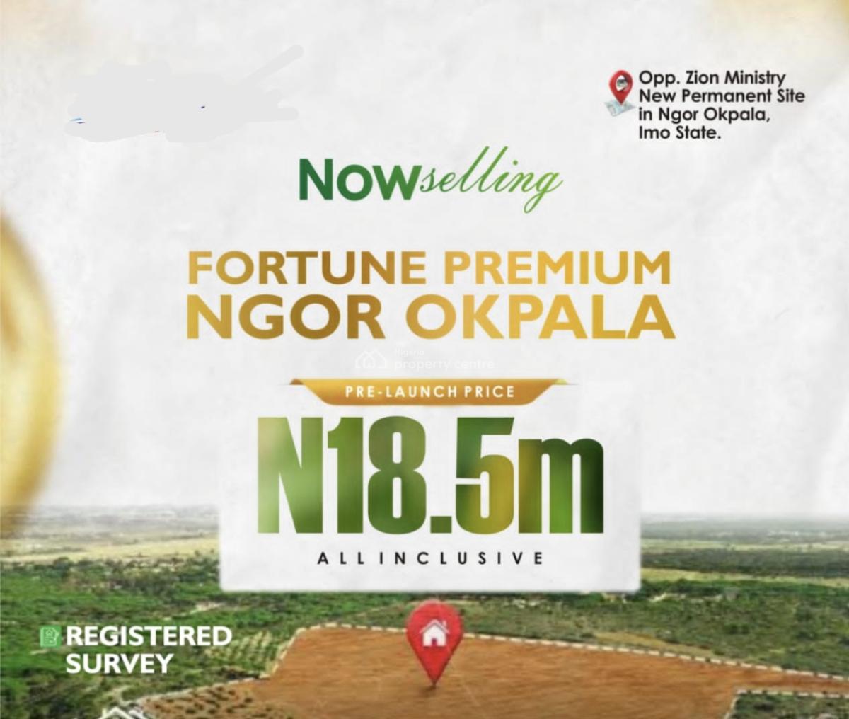 Govt Approved Estate Directly Facing The Road, Fortune Gardens Directly Facing Zion Ministries( Ebuka Obi), Ngor Okpala, Imo, Mixed-use Land for Sale