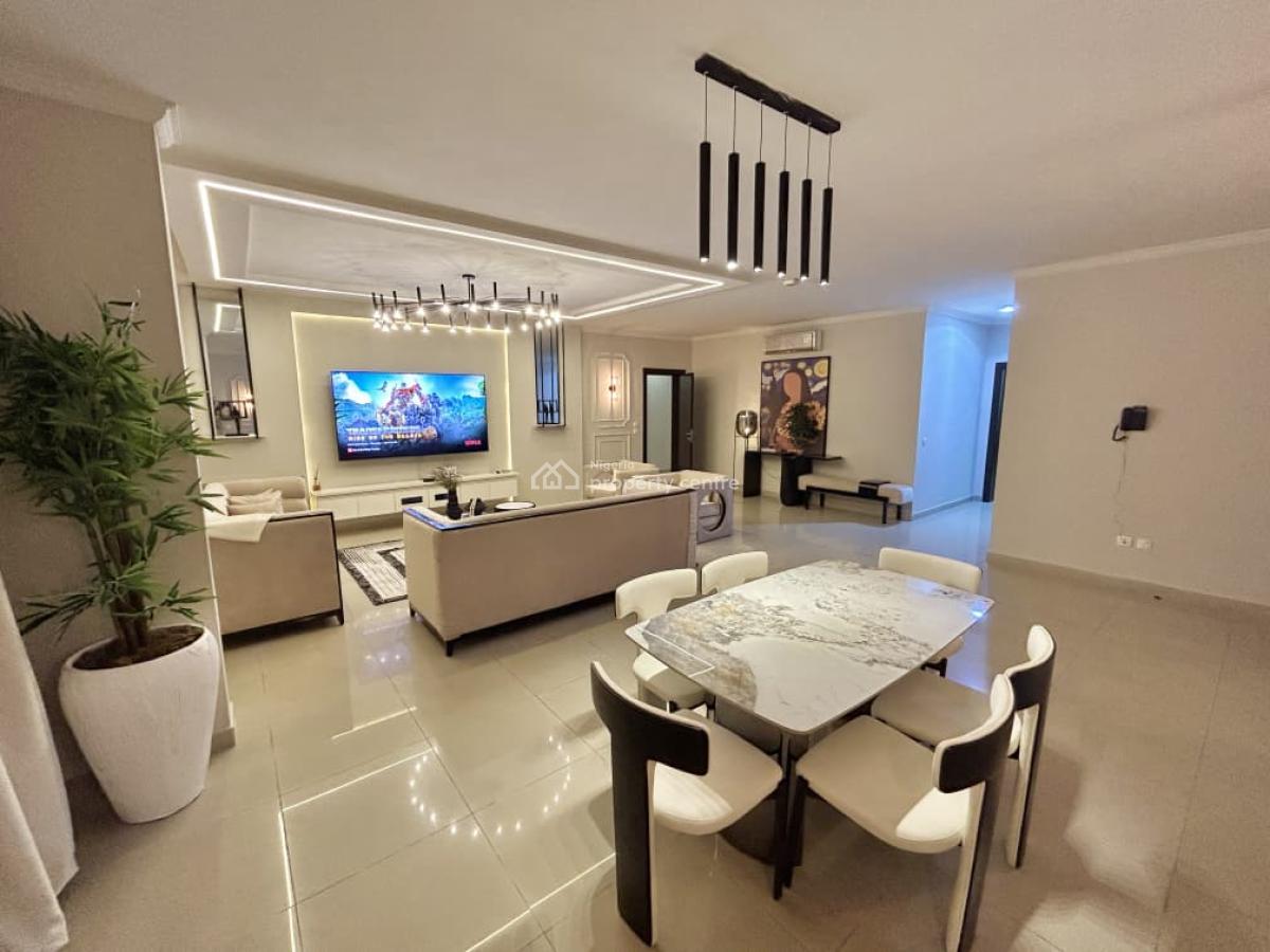 Waterfront Furnished 3 Bedroom Flat, Banana Island Road, Ikoyi, Lagos, Flat / Apartment for Rent
