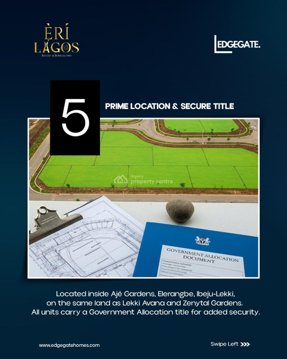 3 Bedroom Bungalows with Swimming Pool Close to Lekki Int. Airport, Elerangbe Ibejulekki, Ibeju Lekki, Lagos, Detached Bungalow for Sale