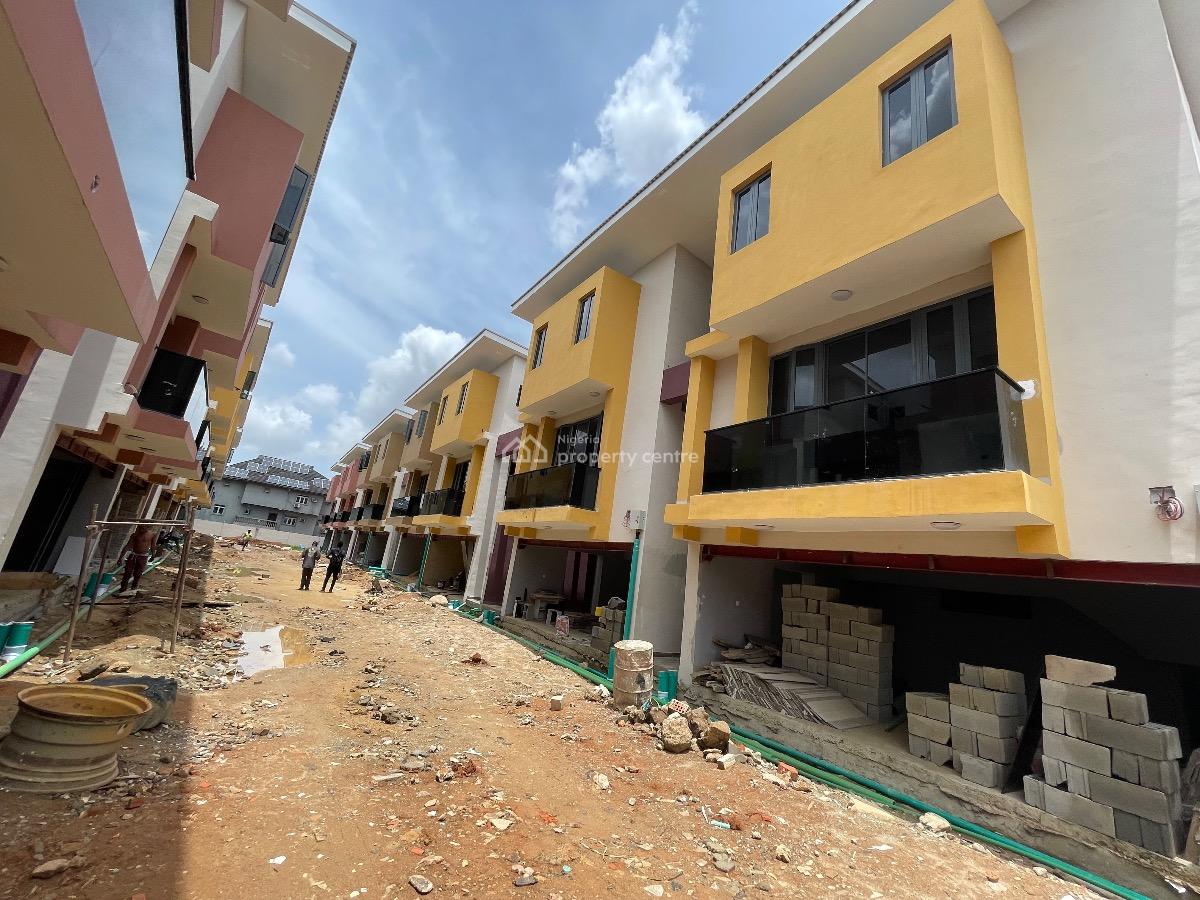 New 4 Bedroom Duplex with Room Bq, Adeniyi Jones, Ikeja, Lagos, Terraced Duplex for Rent
