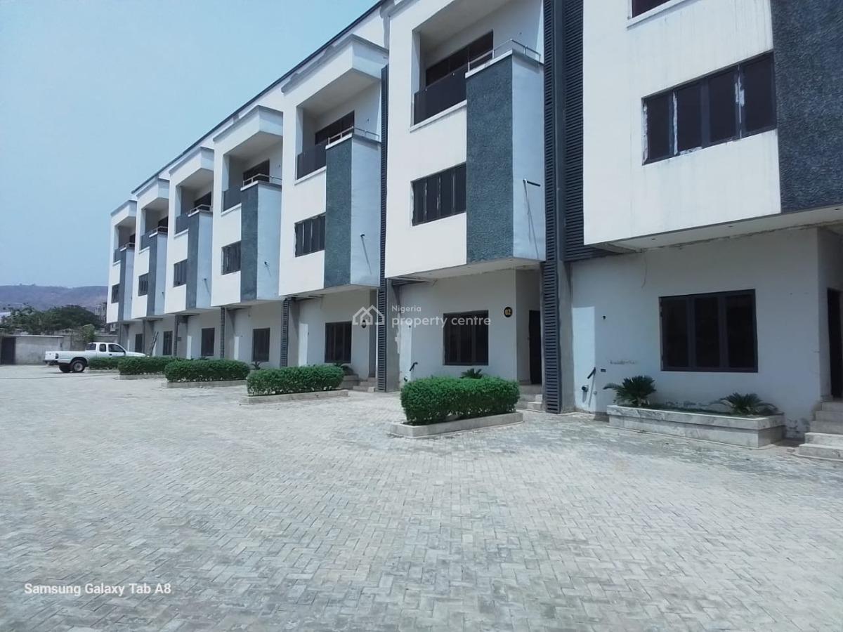 Massive 4 Bedroom Terrace Duplex with Bq, Jahi Off Gilmore, Jahi, Abuja, Terraced Duplex for Sale