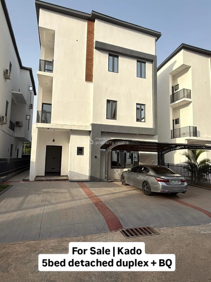 Brand New 5 Bedroom Detached Duplex, Bq, Inside an Estate, Kado Inside a Gated Community, Tarred Road, Kado, Abuja, Detached Duplex for Sale