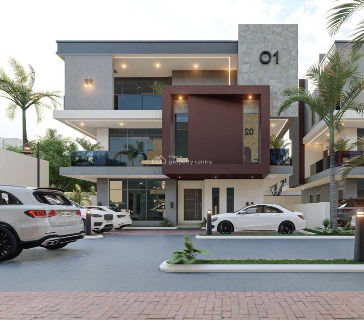 5 Bedroom Detached Duplex Off Plan, Guzape Off Asokoro, Guzape District, Abuja, Detached Duplex for Sale