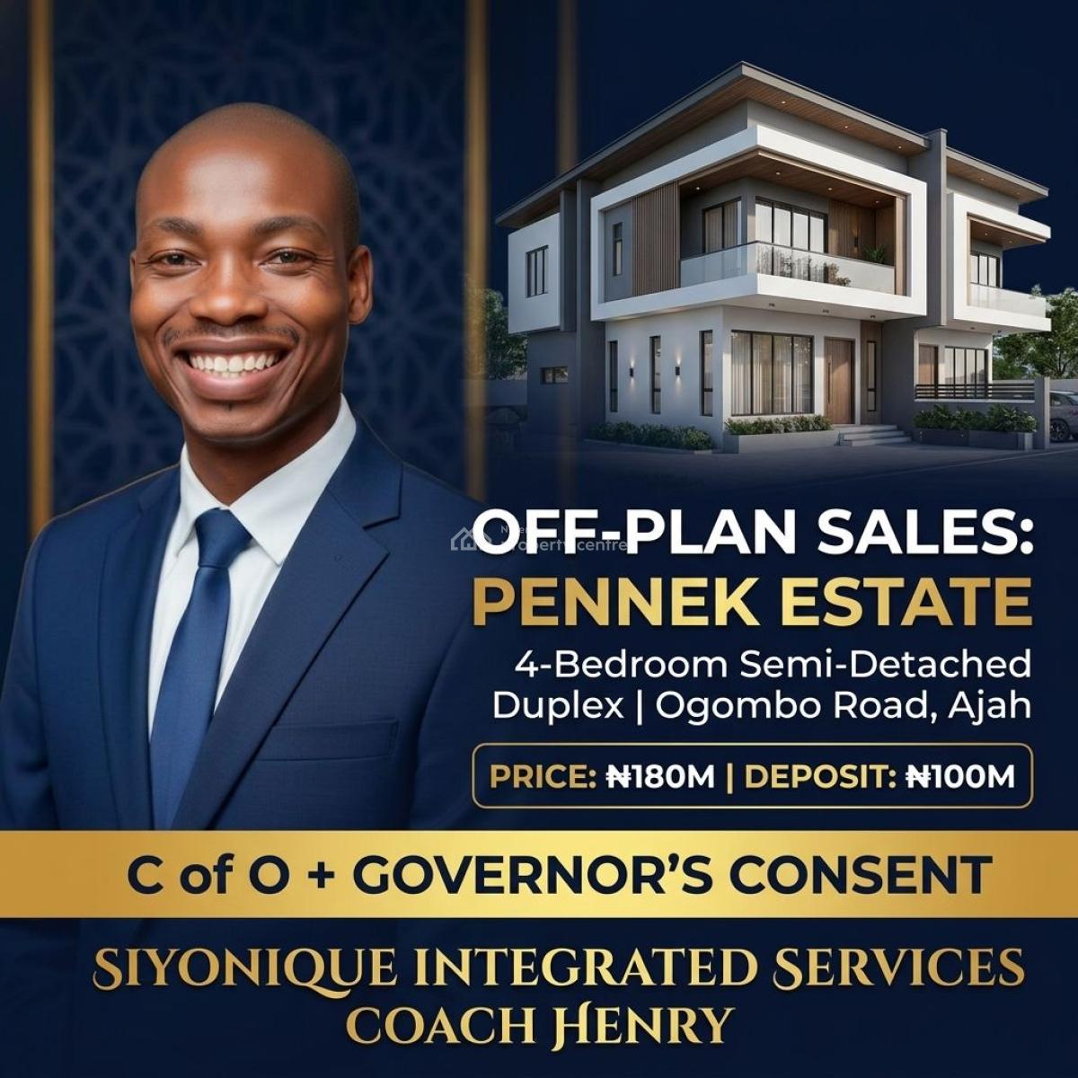 Affordable Premium 4 Bedroom Semi Detached Duplex with Bq, Ogombo, Ajah, Lagos, Semi-detached Duplex for Sale