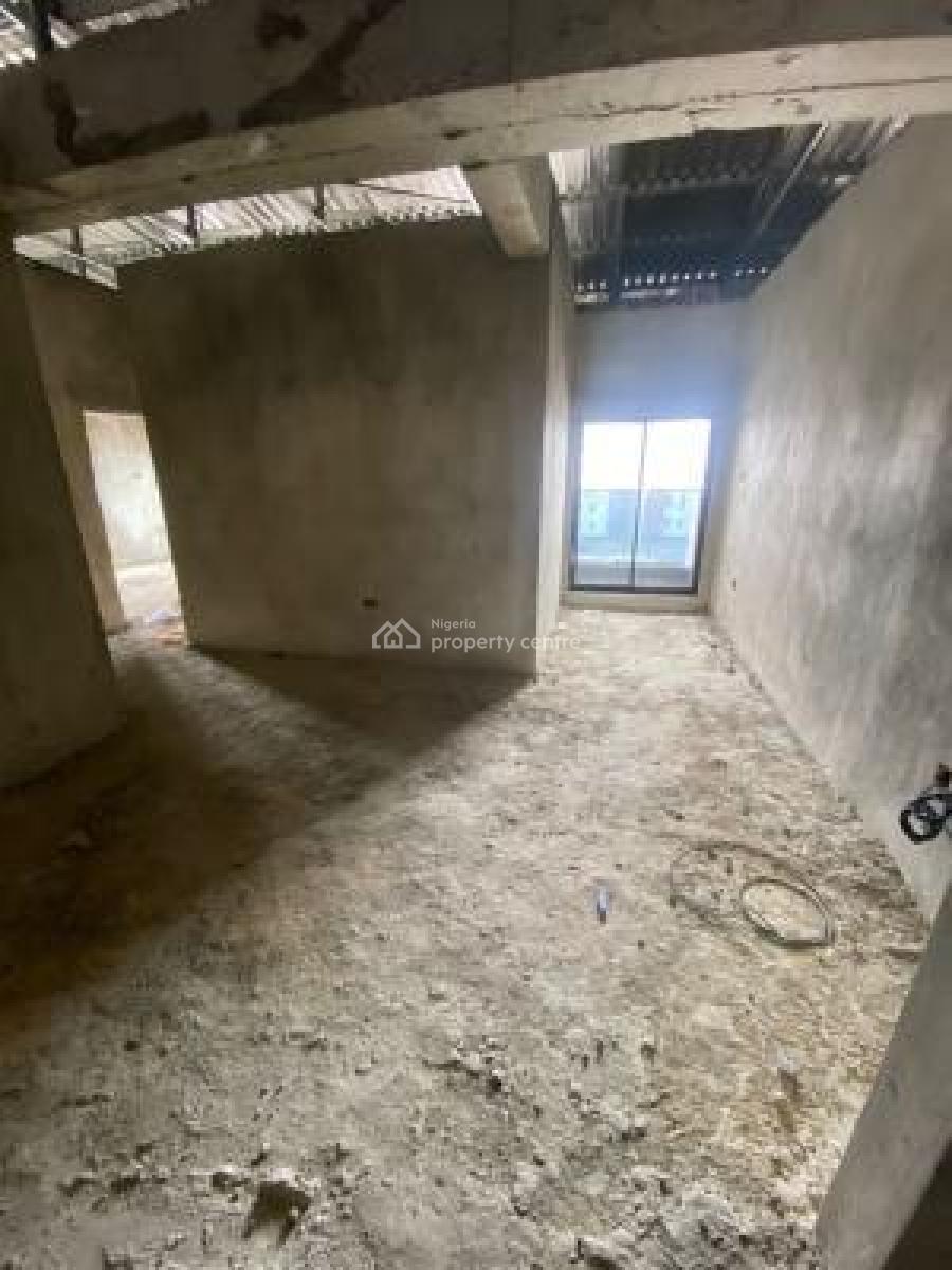 Carcass 2 Bedroom Flat Serviced Apartment, Cyberville Estate Off Nike Art Gallery Road, Ikate, Lekki, Lagos, Flat / Apartment for Sale