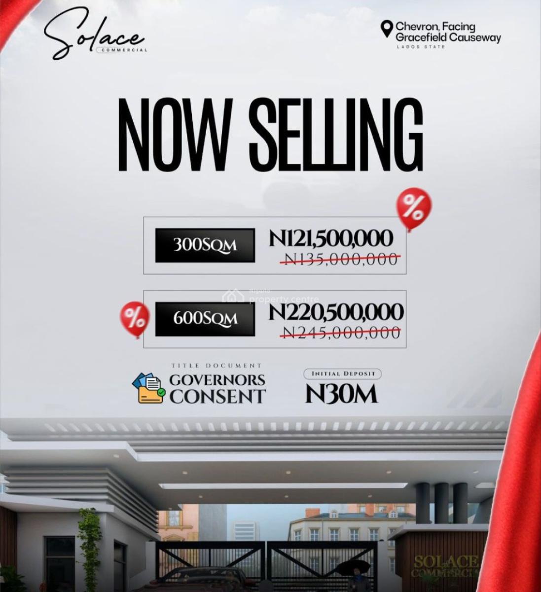 Commercial Land, Chevron, Lekki, Lagos, Commercial Land for Sale