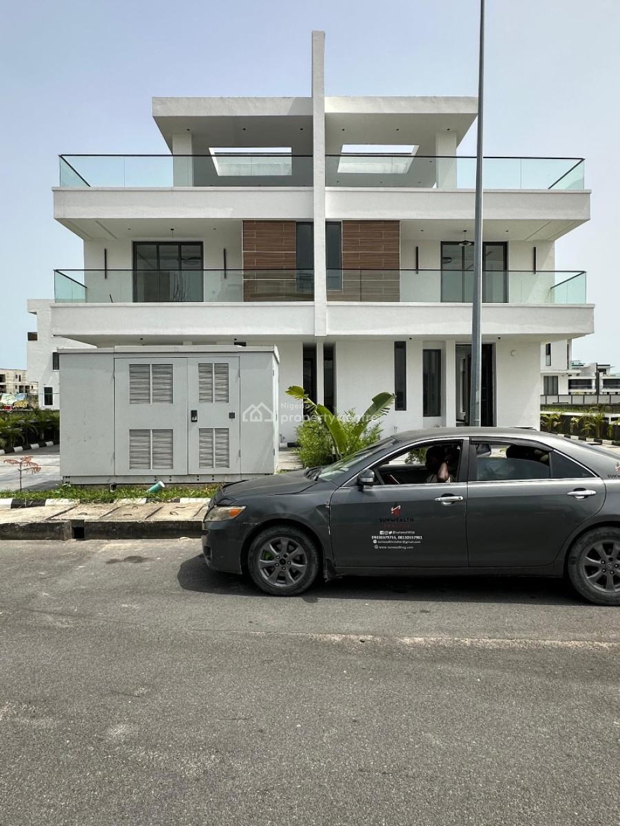 Contemporary 5 Bedroom Semi Detached Duplex with Rooftop Terrace, Cowrie Creek, Ikate, Lekki, Lagos, Semi-detached Duplex for Sale