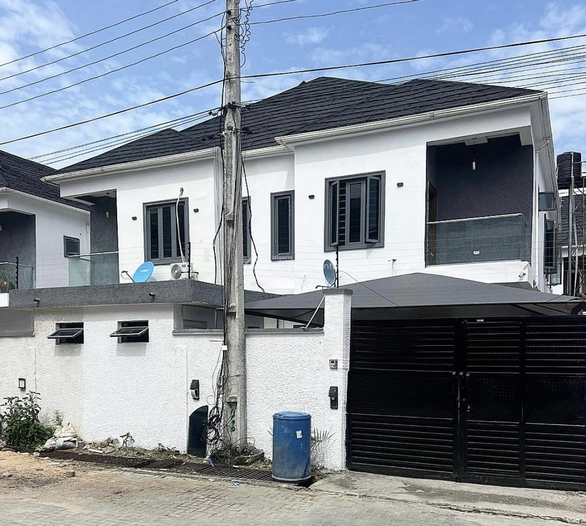 Self Service 4 Bedroom Semi Detached Duplex with Bq,, Ikate, Lekki, Lagos, Semi-detached Duplex for Rent