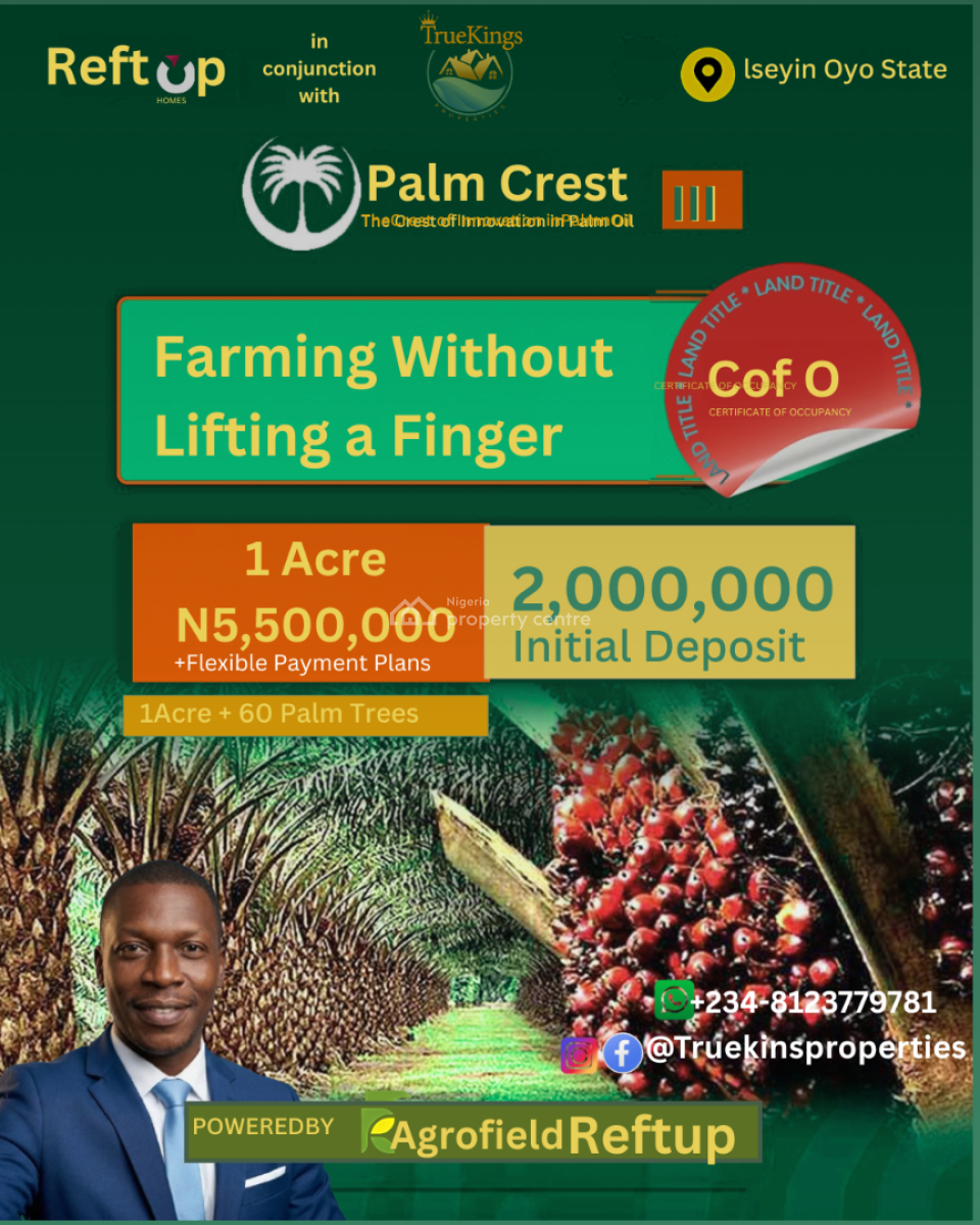 Palmcrest Palm Plantation Ph 3, Iseyin, Oyo, Commercial Land for Sale