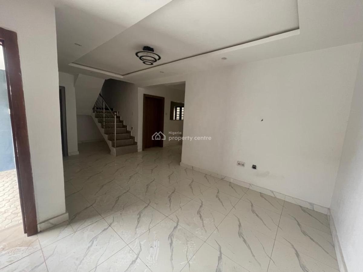 Newly Built 4 Bedrooms Terrace House with 1 Room Service Quarter, Morgan Estate, Ojodu, Lagos, Terraced Duplex for Rent