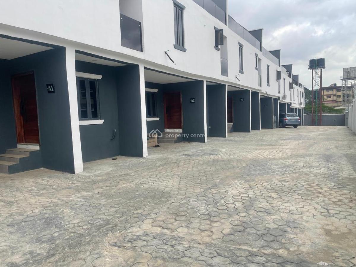 Newly Built 4 Bedrooms Terrace House with 1 Room Service Quarter, Morgan Estate, Ojodu, Lagos, Terraced Duplex for Rent