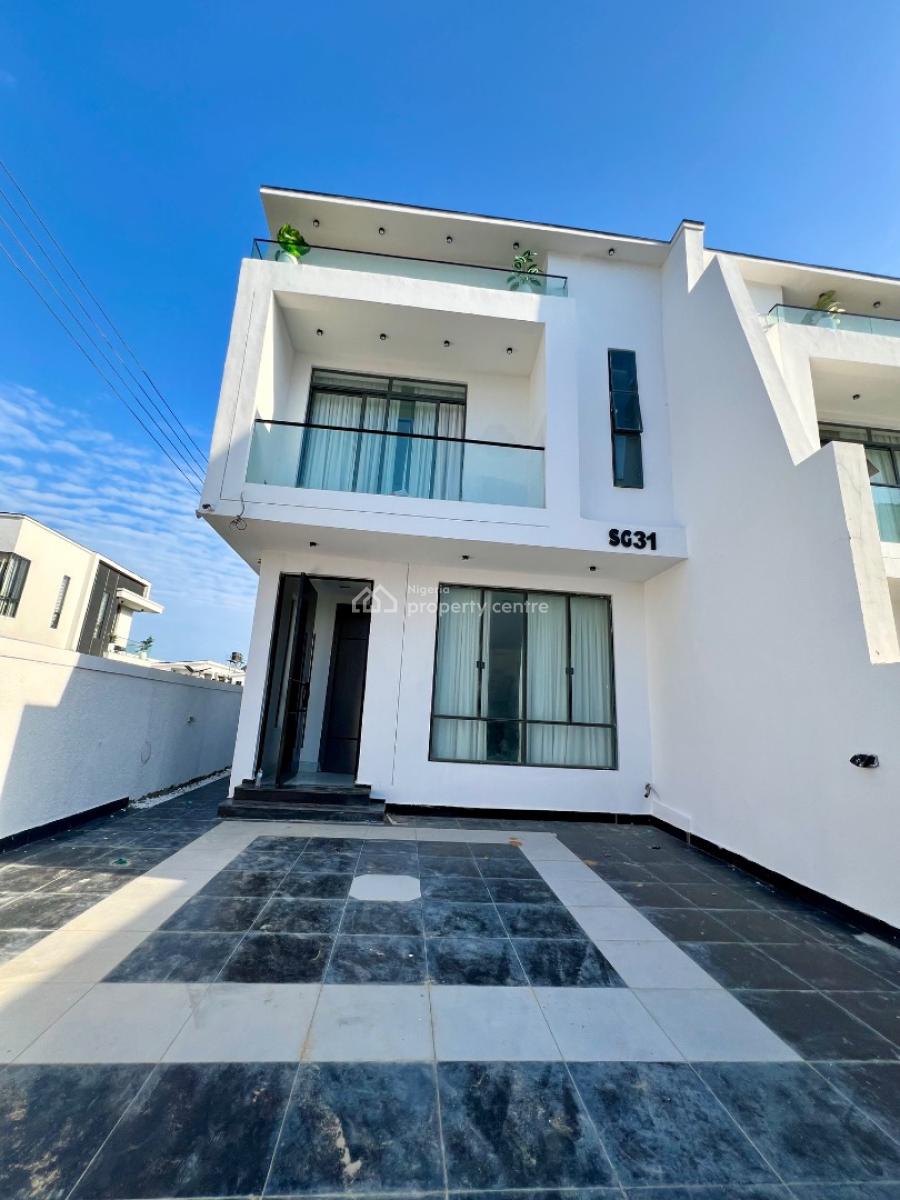Beautifully Carved 4 Bed Semi Detached Home with Bq, Chevron, Lekki, Lagos, Semi-detached Duplex for Sale