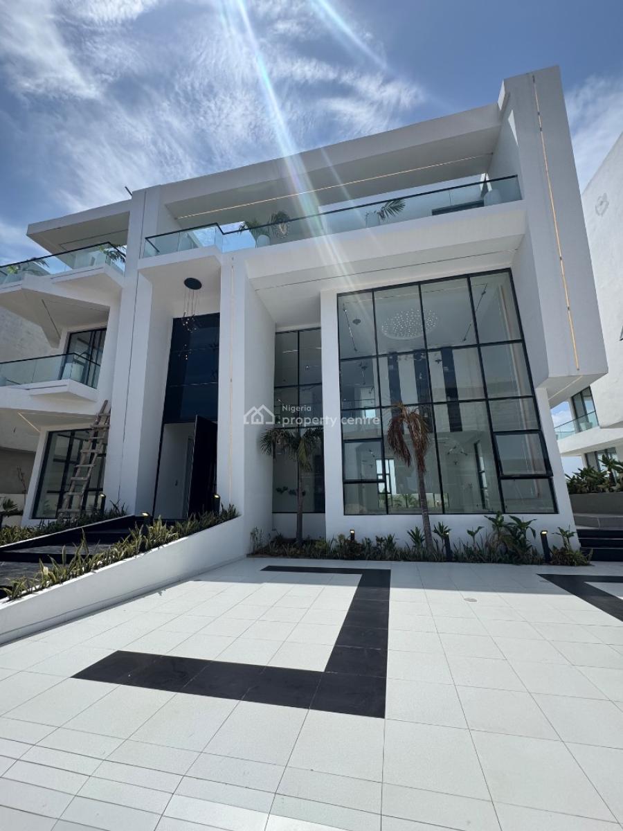 Newly Built 5-bedroom Smart Waterfront Mansion with Bq, Osapa, Lekki, Lagos, Detached Duplex for Sale
