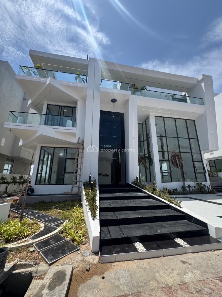 Newly Built 5-bedroom Smart Waterfront Mansion with Bq, Osapa, Lekki, Lagos, Detached Duplex for Sale