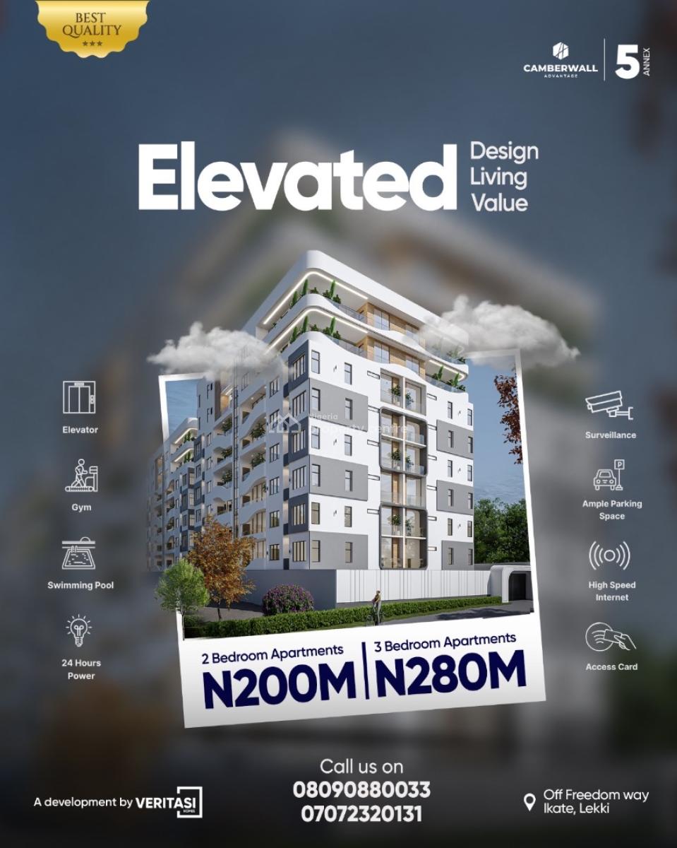 2&3 Bedrooms Apartment, Ikate, Lekki, Lagos, Flat / Apartment for Sale