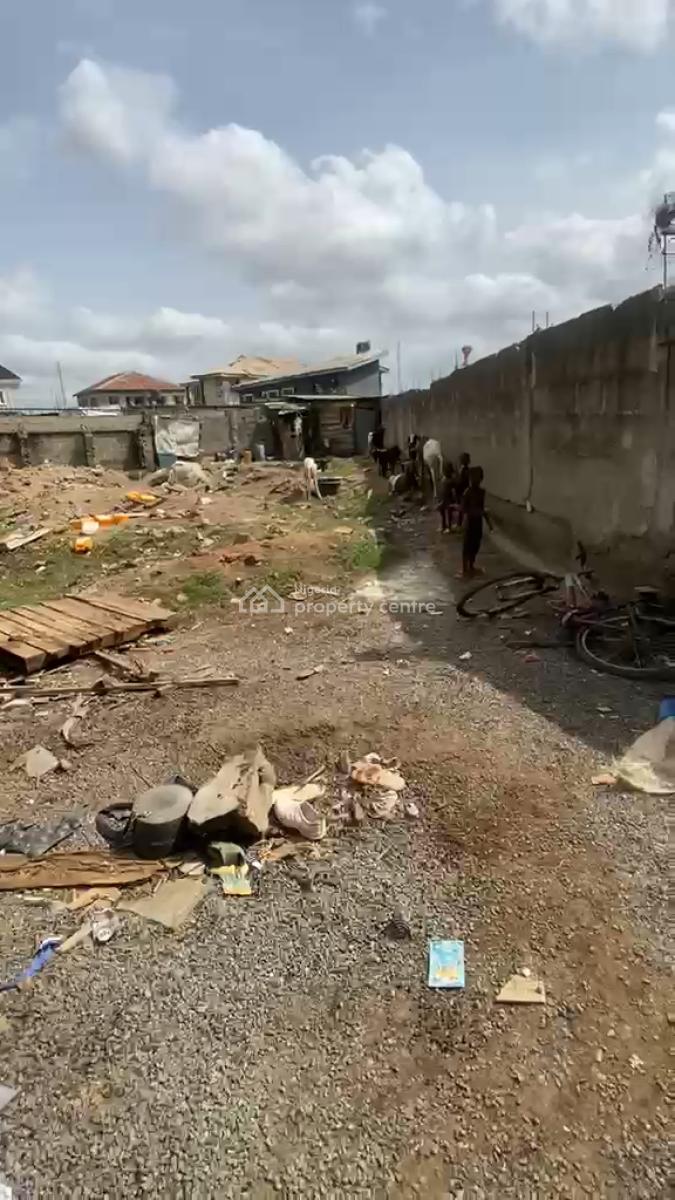 Fenced and Gated Half Plot of Land, Soluyi, Gbagada, Lagos, Mixed-use Land for Sale