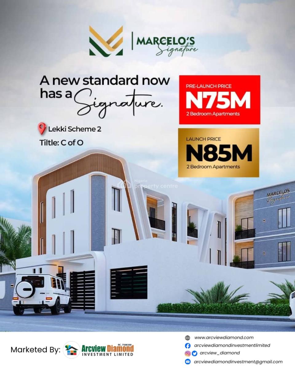 Smart 2 Bedroom Apartment, Marcelo  Signature Estate,  Lekki Scheme 2, Ajah, Lagos, Flat / Apartment for Sale