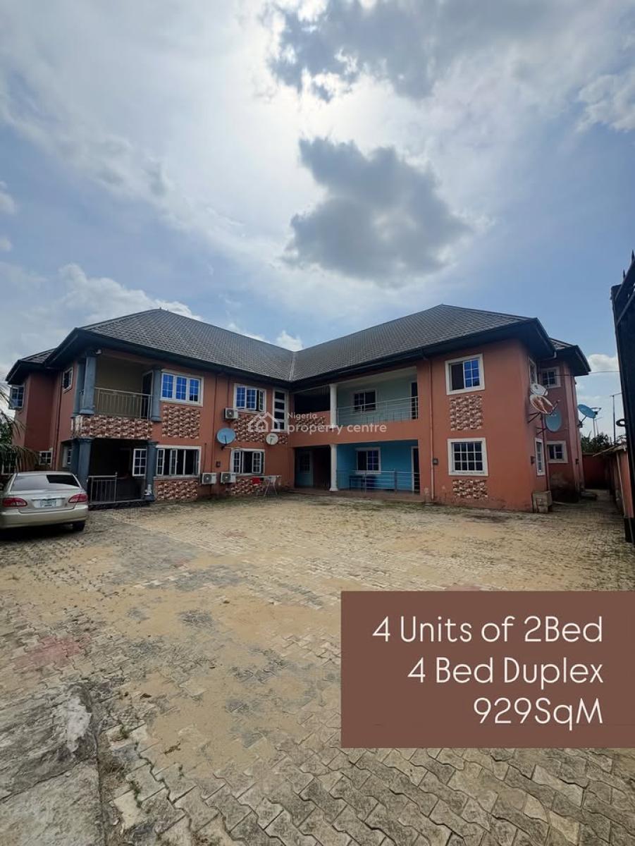 4 Bedroom Duplex Wt 4 Units of 2 Bedroom Apartments on 2 Plots, Off East-west Road, Elimbu, Port Harcourt, Rivers, Semi-detached Duplex for Sale