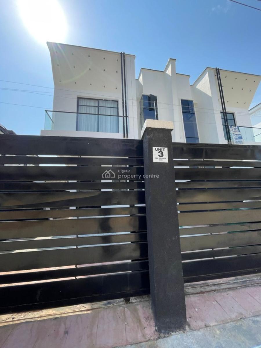 Beautiful 4 Bedroom Semi Detached Duplex with Solar Inverter, Ikota, Lekki, Lagos, Detached Duplex for Rent