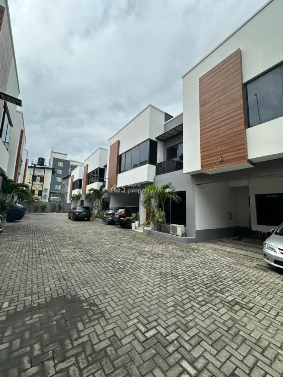 Contemporary 4 Bedroom Terrace with Bq, Bamidele Eletu Street, Osapa, Lekki, Lagos, Terraced Duplex for Sale