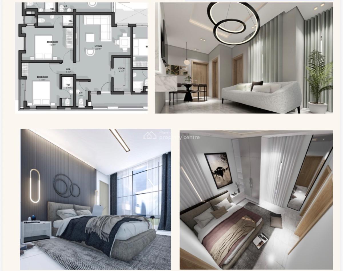 Newly Built Airbnb 1 Bedroom Apartment, Gown Estate, Santos Estate, Murtala Muhammed International Airport, Akowonjo, Alimosho, Lagos, Block of Flats for Sale