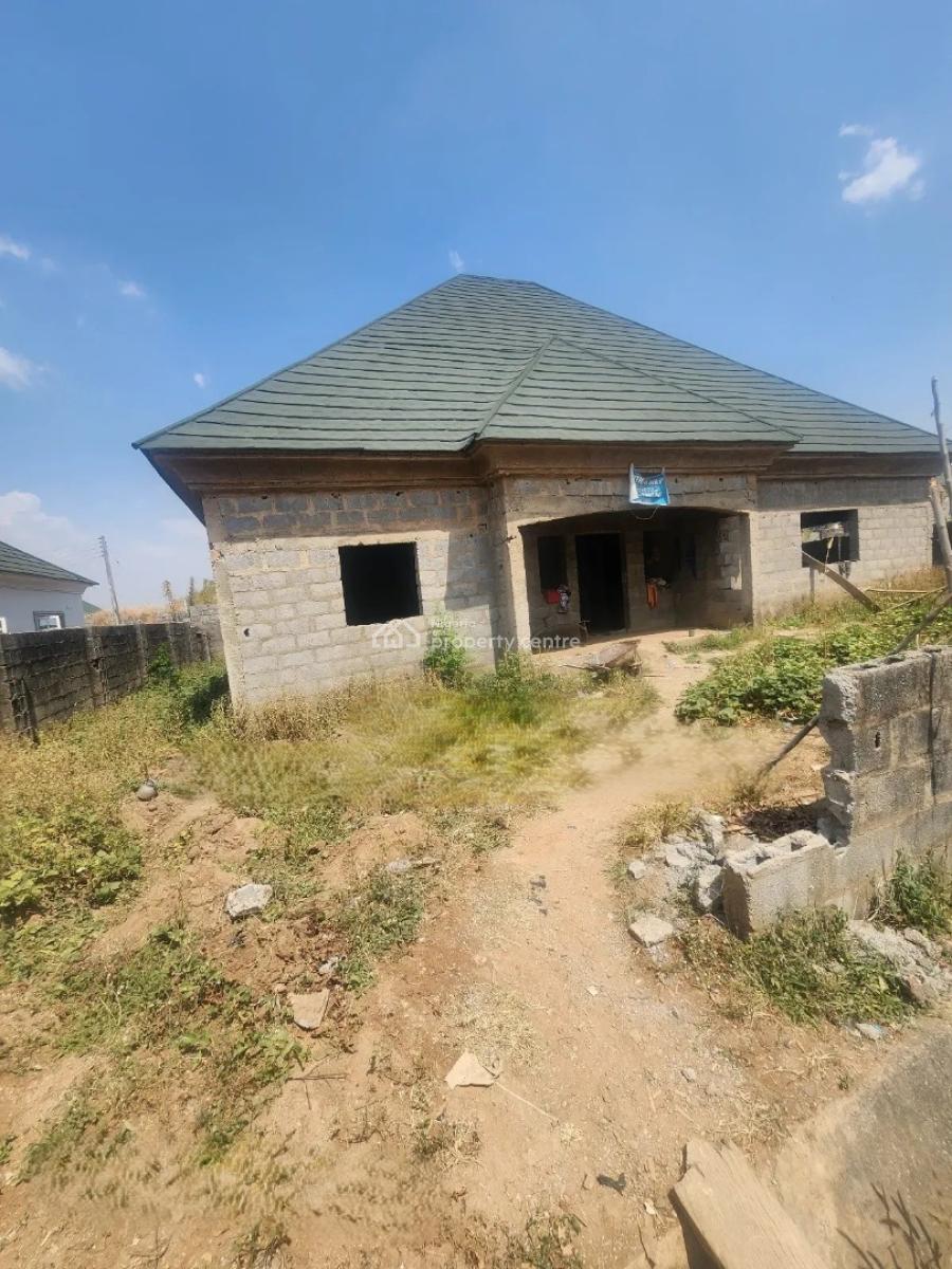 5bedroom Fully Detach Bungalow Carcas House in Lugbe, Lugbe District. Abuja - Nigeria., Sabon Lugbe, Lugbe District, Abuja, Detached Bungalow for Sale
