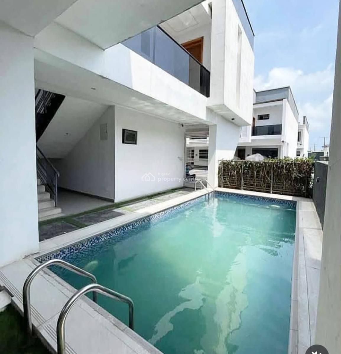 4 Bedroom Terrace Duplex with Fitted Kitchen, Osapa, Lekki, Lagos, Terraced Duplex for Rent