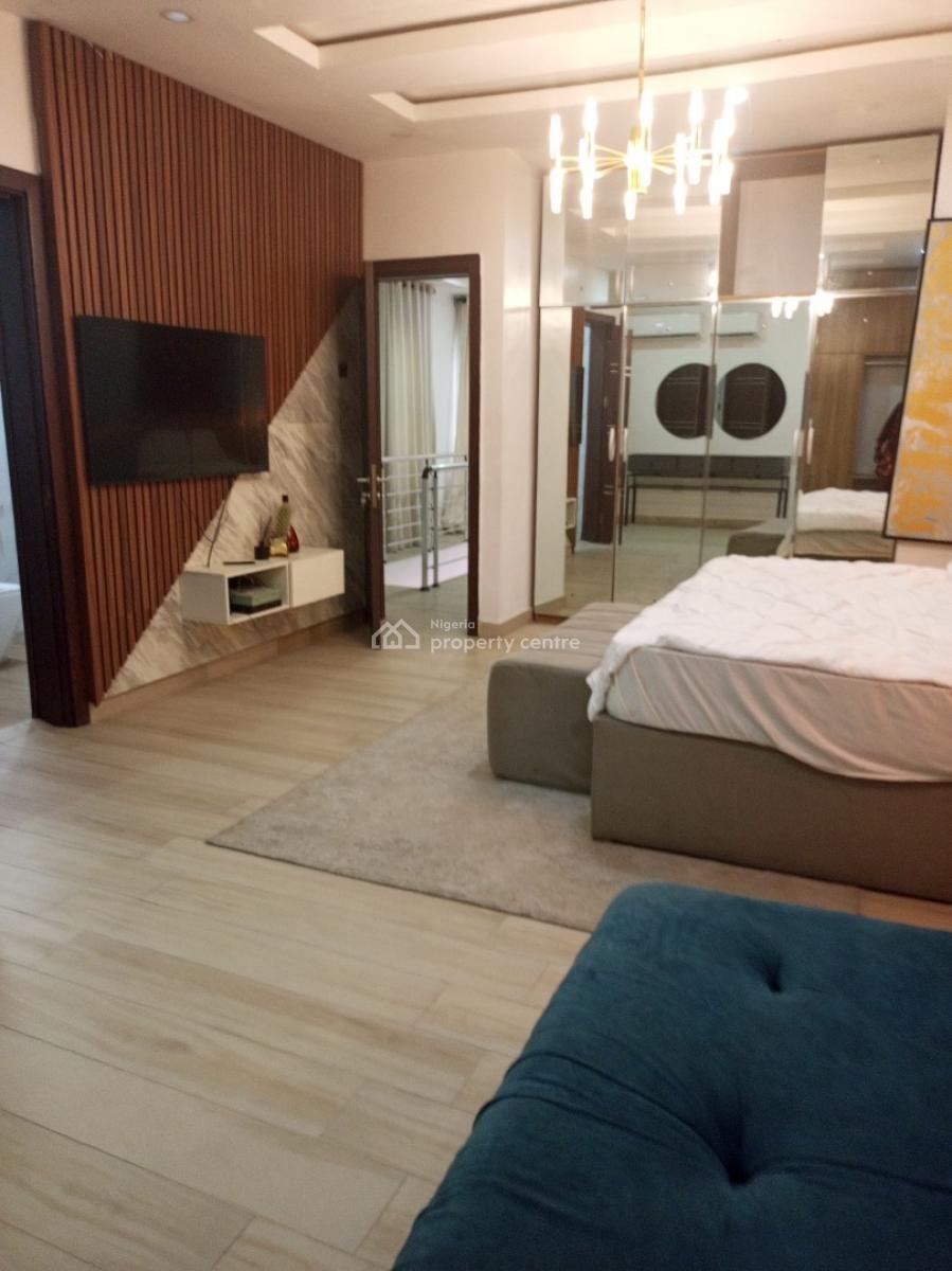 Executive Furnished 5bedroom with Bq Inverter Generators, Secured Estate, Agungi, Lekki, Lagos, Detached Duplex for Rent