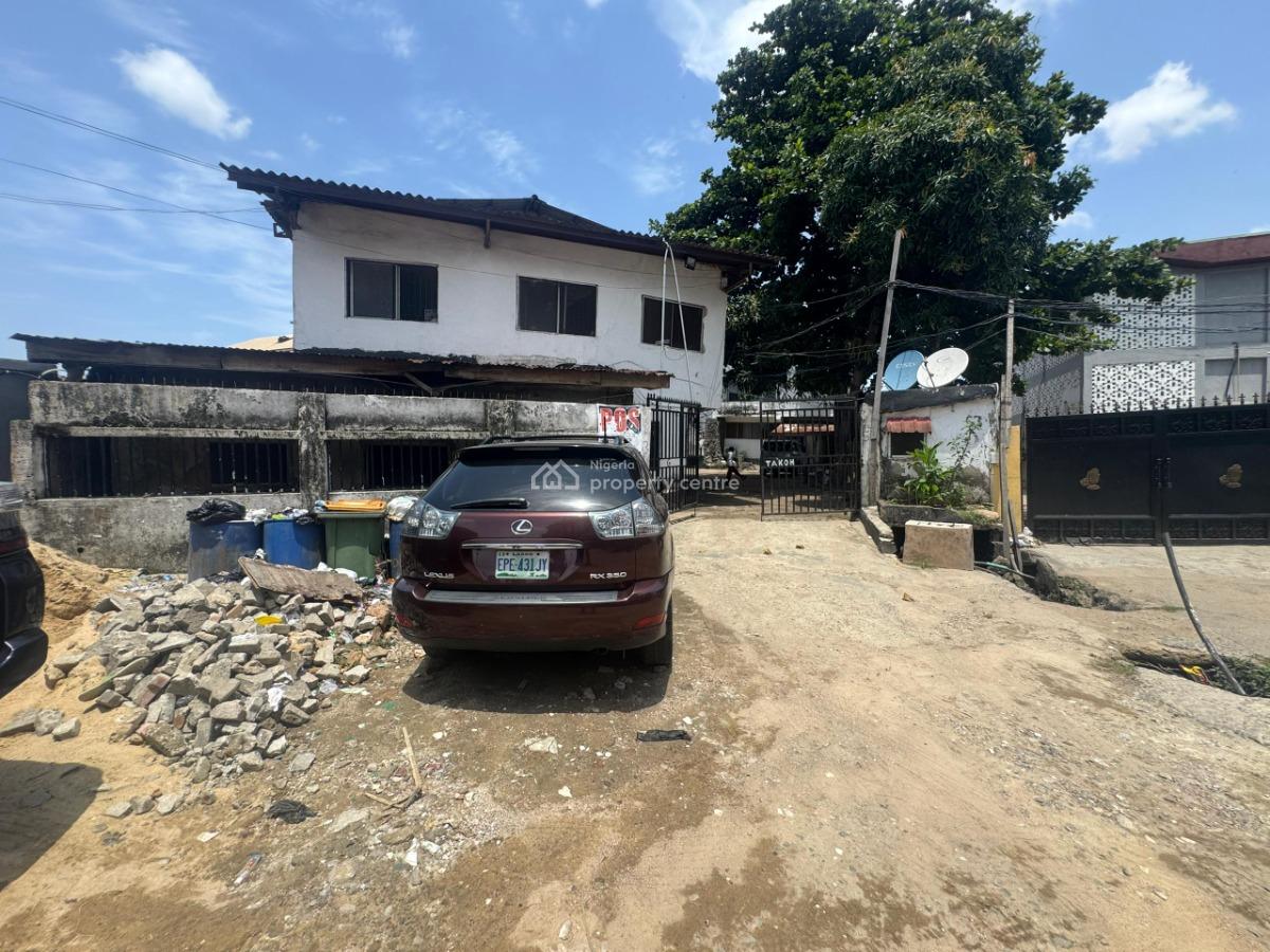 Land Measuring 1400sqm with a Demolishable Structure on It,fenced and, Yaba, Lagos, Residential Land for Sale