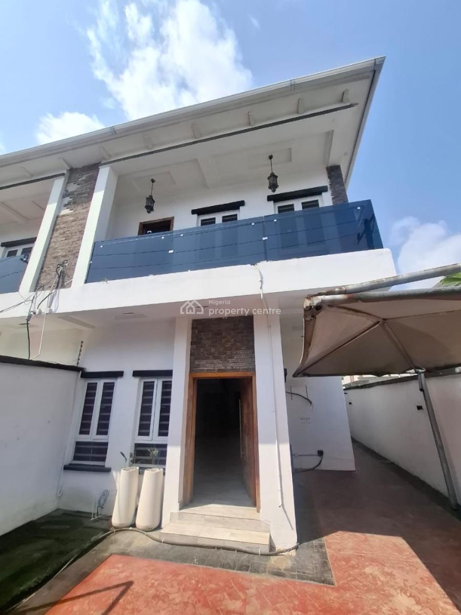 Spacious 4 Bedroom Semi Detached Duplex with Bq in an Estate, Osapa, Lekki, Lagos, Semi-detached Duplex for Sale