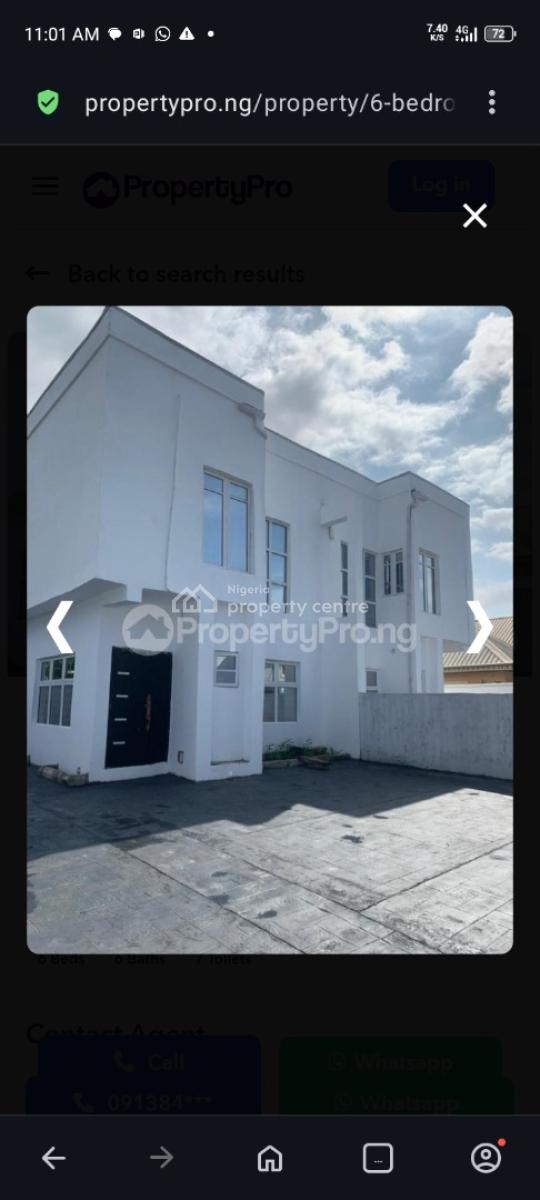 Excellent 6 Bedroom Semi-detached Duplex, Badore, Ajah Lagos, Ajah, Lagos, Semi-detached Duplex for Rent