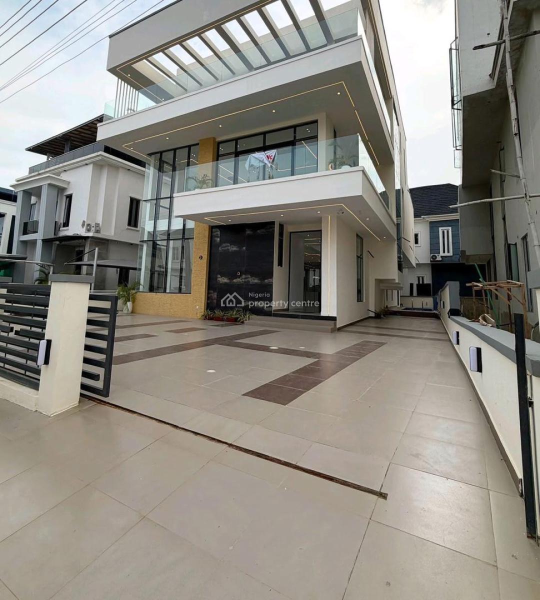 Contemporary 5-bedroom Detached Duplex with Pool, Cinema & Rooftop Ter, Megamount Estate, Ikota, Lekki, Lagos, Detached Duplex for Sale