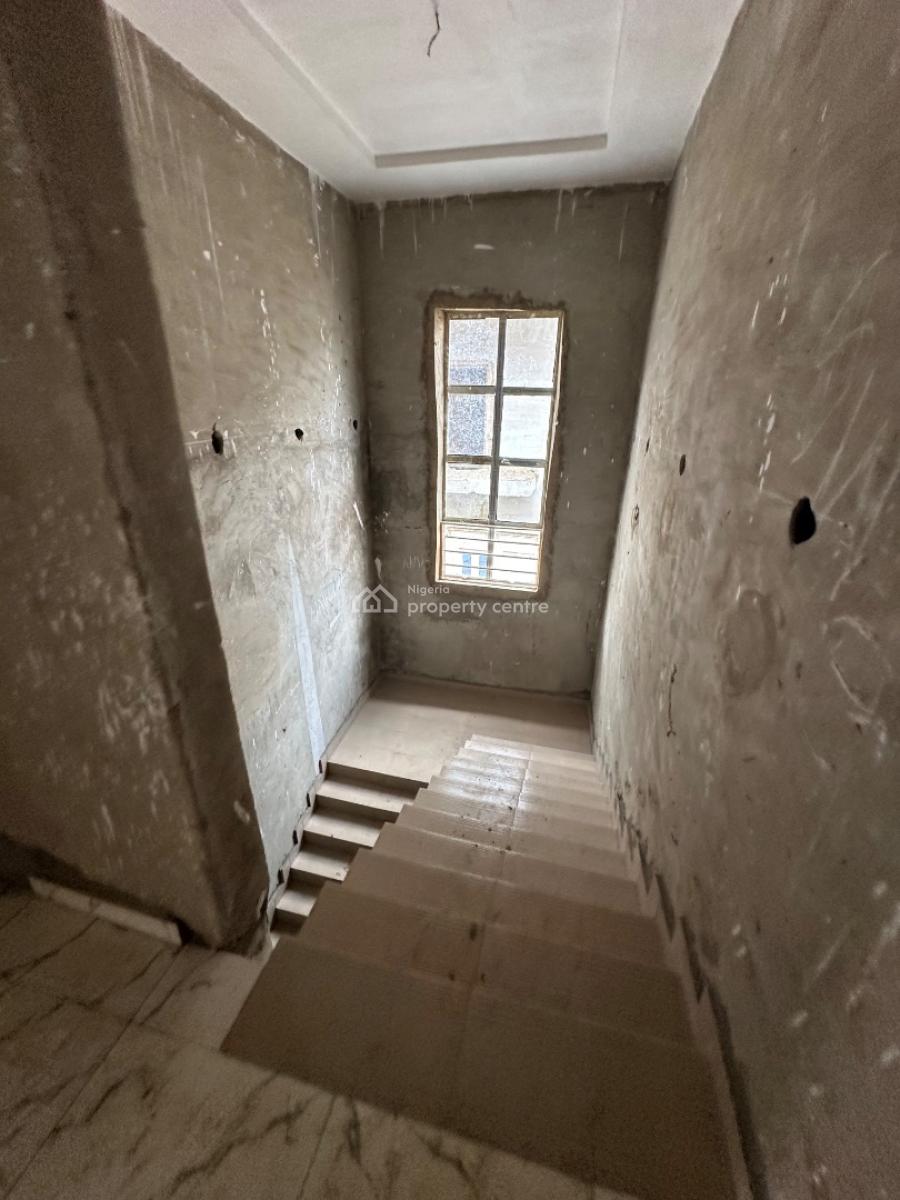 4 Bedroom Fully Detached with a Bq on Carcass Level in a Secured Estat, Aviation Village, Kyami, Abuja, Detached Duplex for Sale