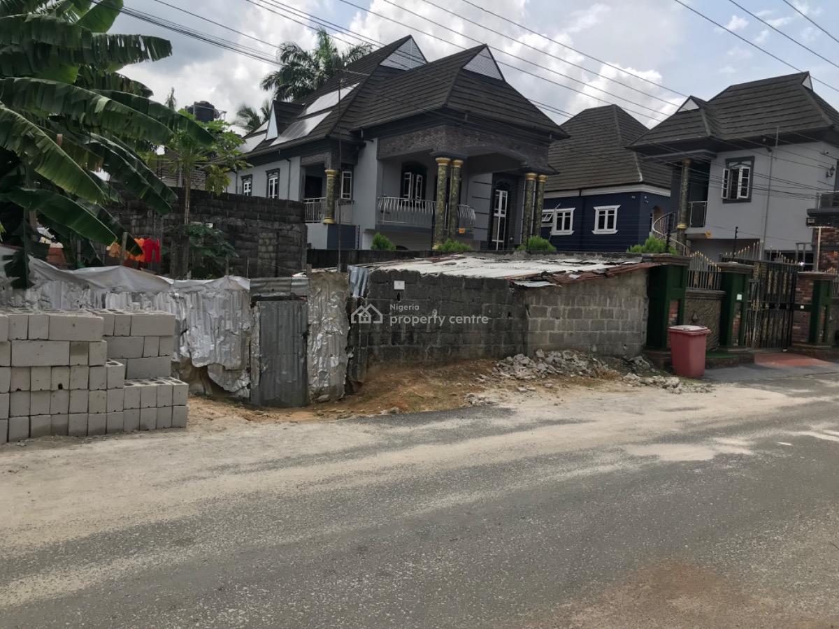 One Plot of Land with a 5 Bedroom Duplex Structure on It, Shell Cooperative, Eliozu, Port Harcourt, Rivers, Residential Land for Sale