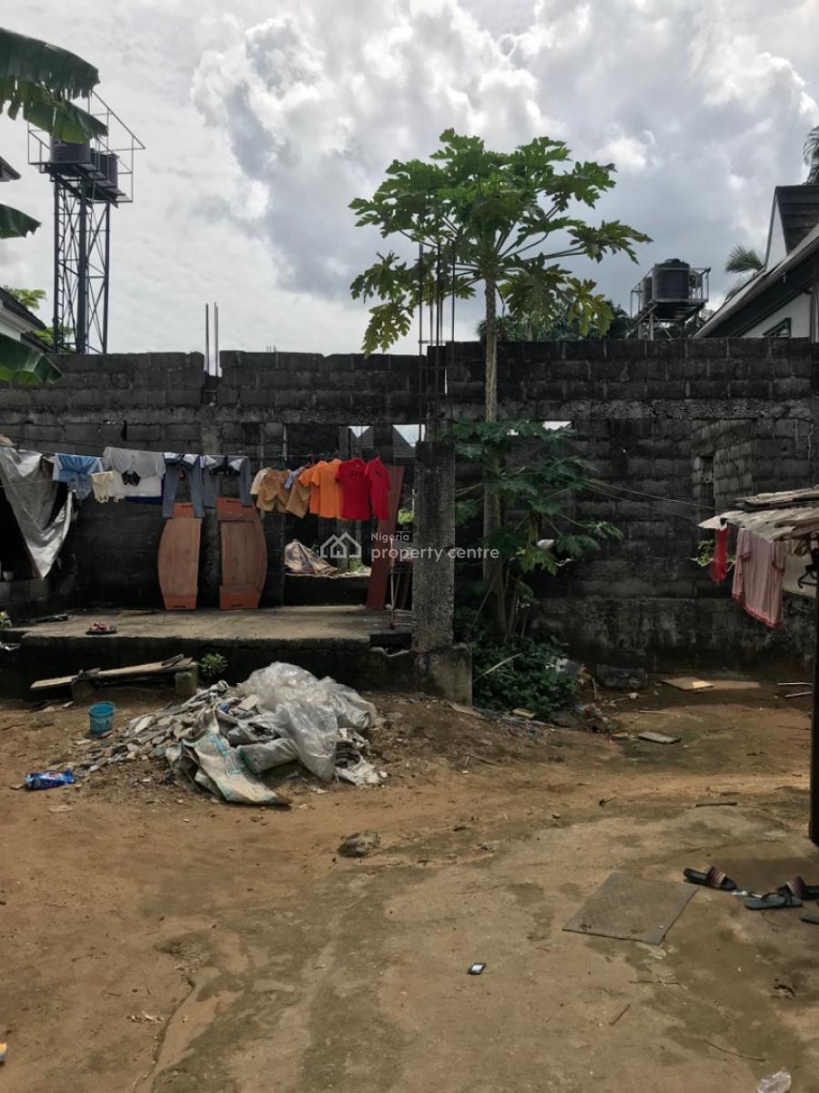 One Plot of Land with a 5 Bedroom Duplex Structure on It, Shell Cooperative, Eliozu, Port Harcourt, Rivers, Residential Land for Sale