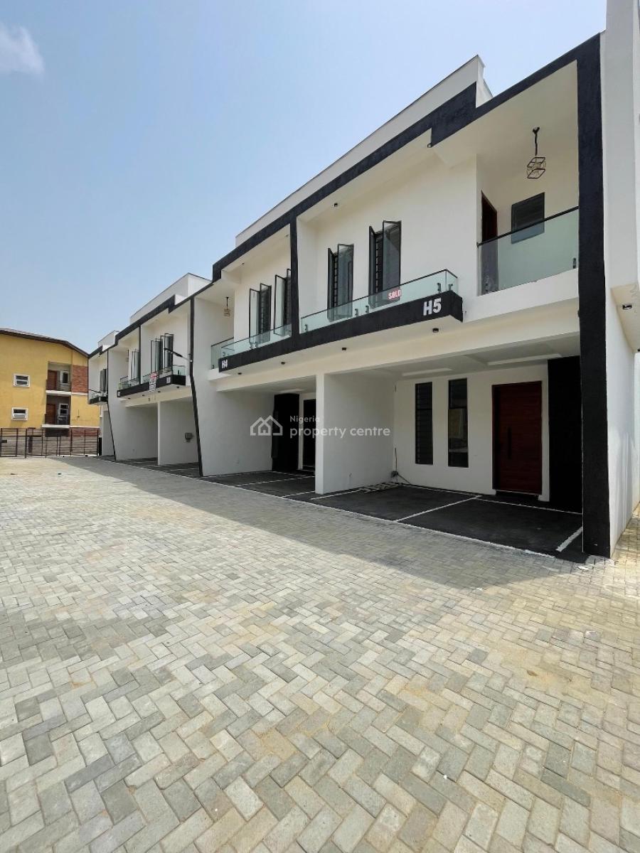 Standard Brand New 3 Bedroom Terrace Duplex Wth Bqin Abraham Adesanya, Located Inside an Estate,clean Road,straight Road to Coastal, Sangotedo, Ajah, Lagos, Terraced Duplex for Rent
