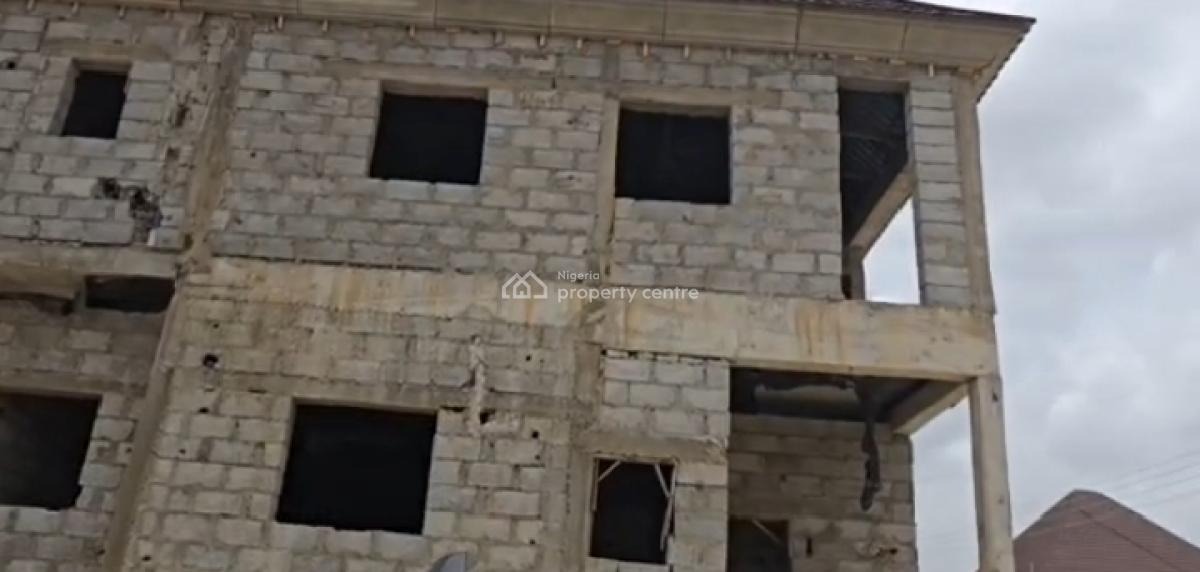 Fully Detached 6 Bedroom Duplex Carcass, Estate Behind Nile Uni, Jabi, Abuja, Detached Duplex for Sale