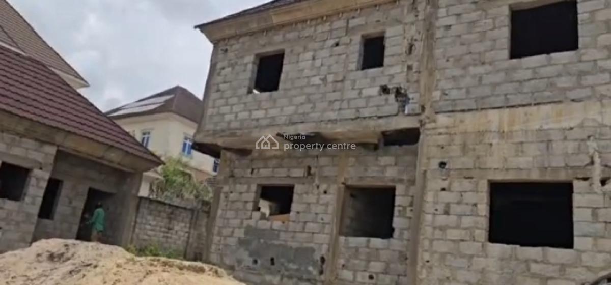 Fully Detached 6 Bedroom Duplex Carcass, Estate Behind Nile Uni, Jabi, Abuja, Detached Duplex for Sale