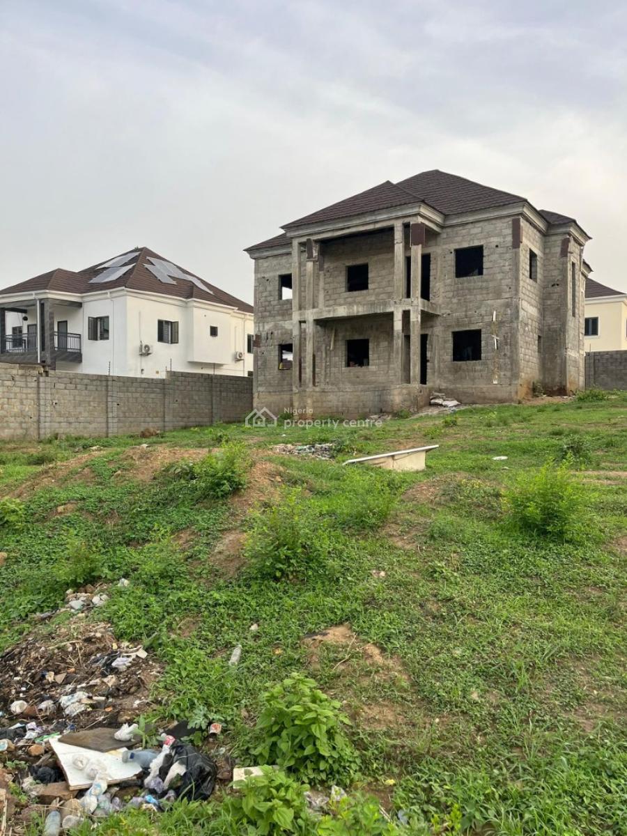 Uncompleted 4 Bedrooms Fully Detached Duplex with Large Compound Space, Naf Valley Estate, Asokoro District, Abuja, Detached Duplex for Sale