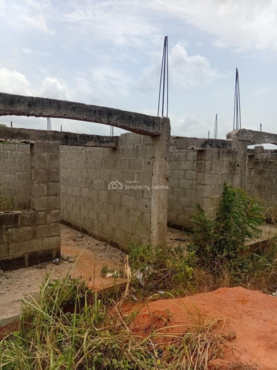 Uncompleted 3 Units of 2 Bed Flats Beside Greatness Garden Sch, Warewa, Besides Greatness Garden School, Banku Mokore Road, Warewa, Berger, Arepo, Ogun, Block of Flats for Sale