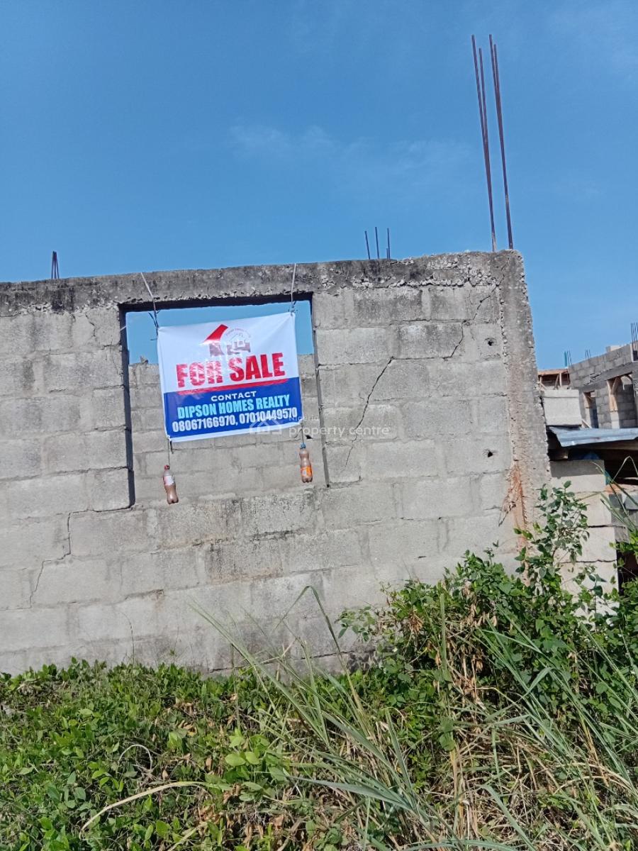 Uncompleted 3 Units of 2 Bed Flats Beside Greatness Garden Sch, Warewa, Besides Greatness Garden School, Banku Mokore Road, Warewa, Berger, Arepo, Ogun, Block of Flats for Sale