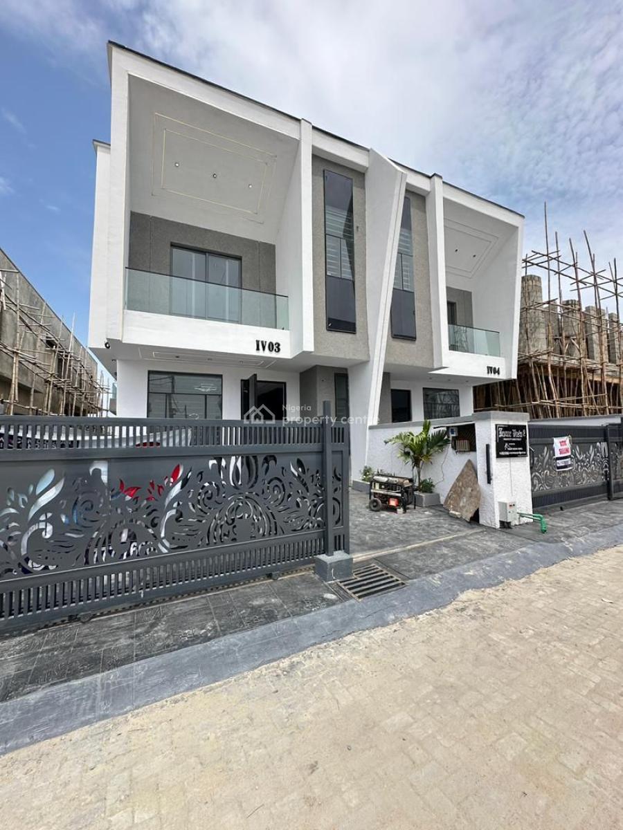 4bedroom Semi Detached Duplex with a Bq, Ikota, Lekki, Lagos, Semi-detached Duplex for Rent