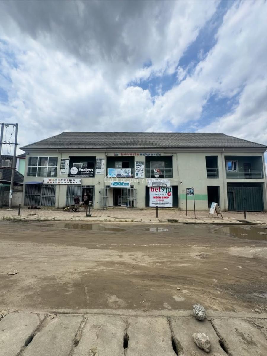 Lucrative Investment on 4.5plots (6 Units of 2 Bedroom, 8 Big Shops, Off Nta Road, Ozuoba, Port Harcourt, Rivers, Block of Flats for Sale