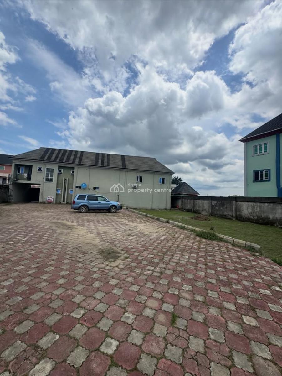 Lucrative Investment on 4.5plots (6 Units of 2 Bedroom, 8 Big Shops, Off Nta Road, Ozuoba, Port Harcourt, Rivers, Block of Flats for Sale
