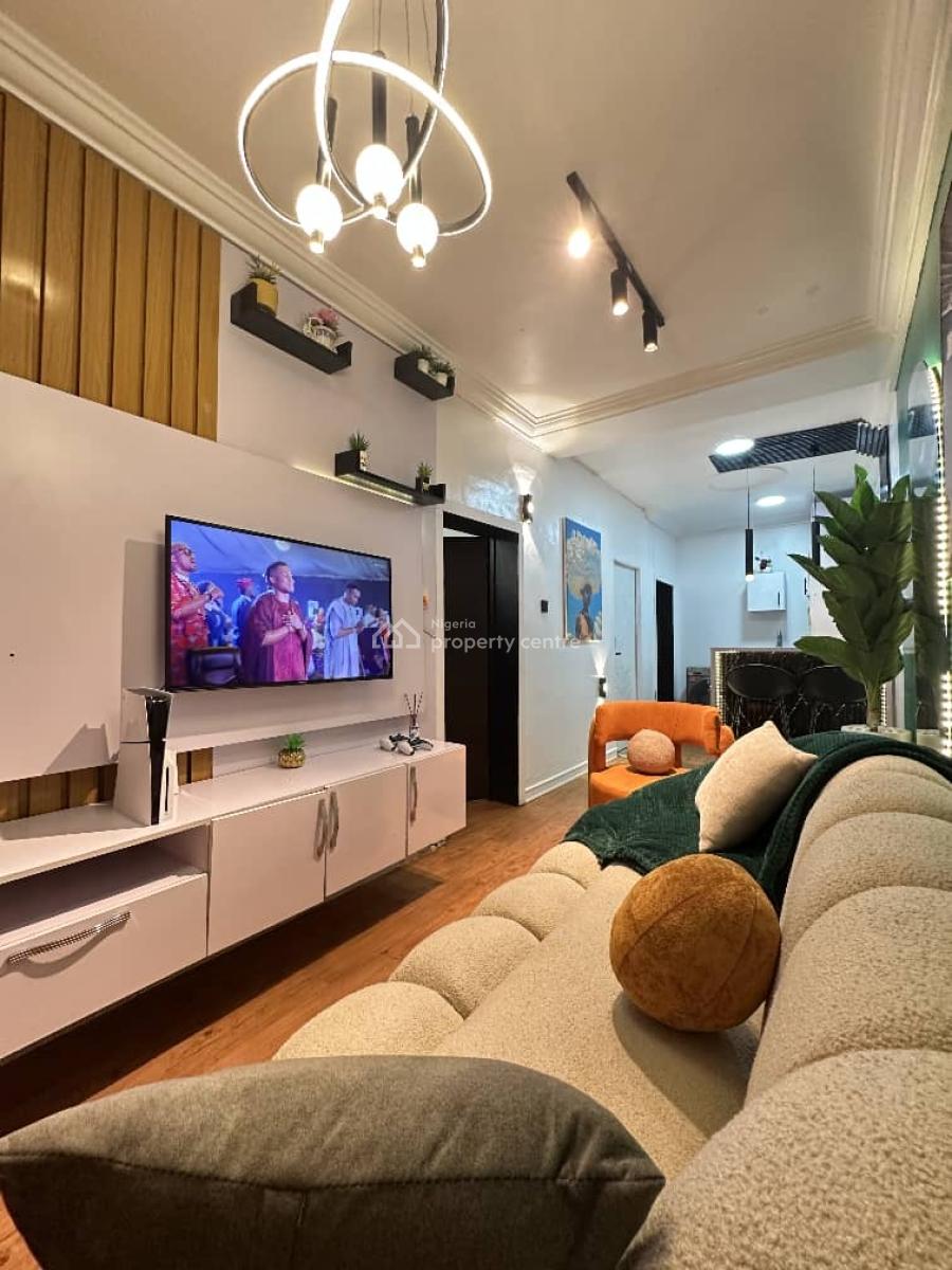 Brand New 1-bedroom Smart Luxury Home with Alexa, Ps5, Outdoor Sit-out, Falomo, Ikoyi, Lagos, Flat / Apartment Short Let