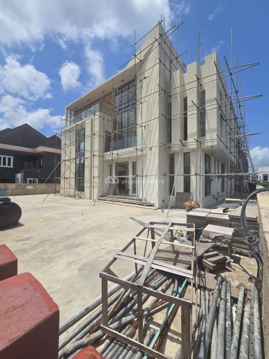 Mansion Work in-progress on 800 Sqmt, Pinnock Beach Estate, Osapa, Lekki, Lagos, Detached Duplex for Sale