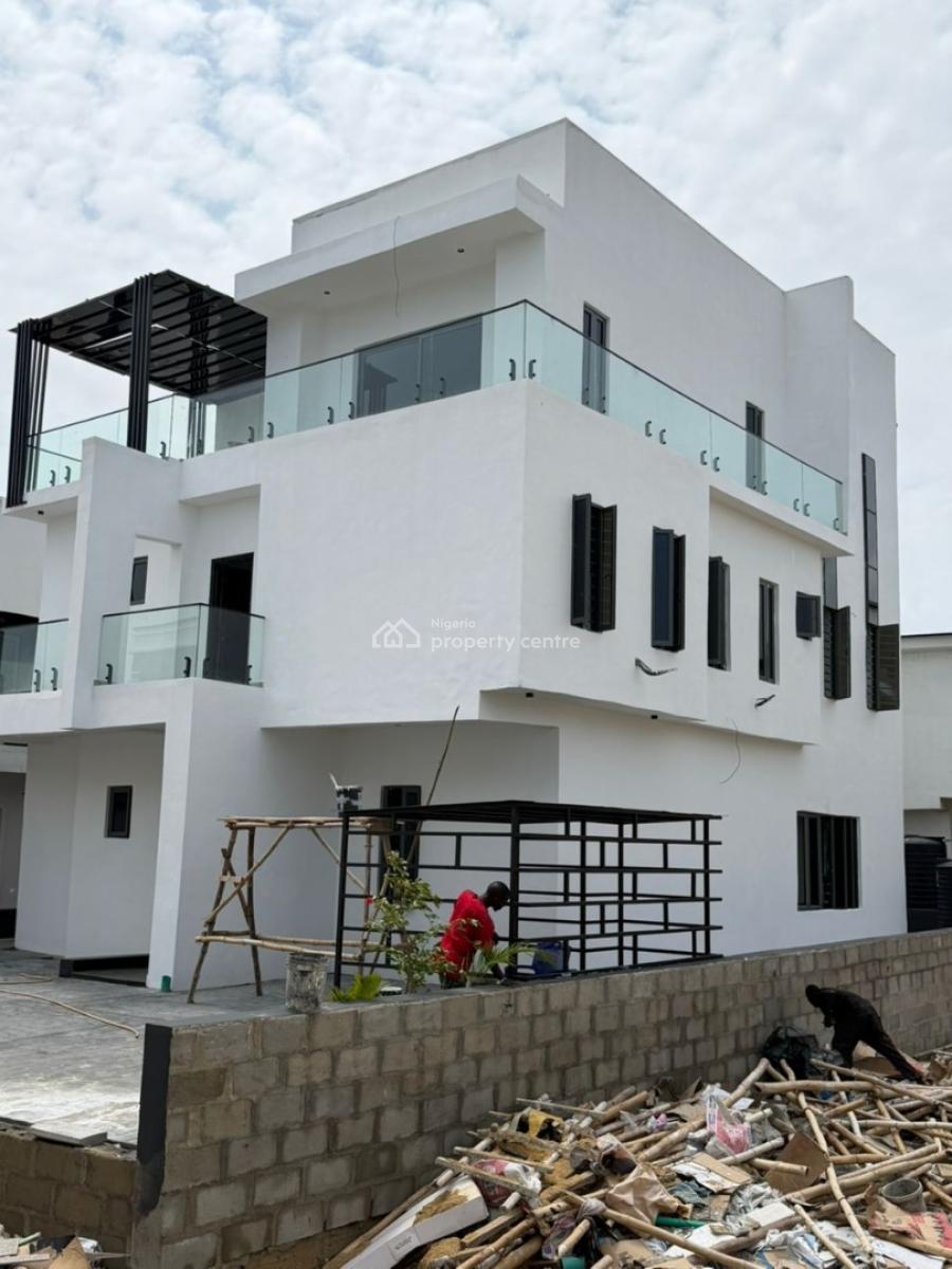 Luxury 5-bedroom Fully Detached Duplex with Bq & Cinema, Meridian Boulevard, Coastal Road. Near to Numerous Beaches Okun Ajah., Ogombo, Ajah, Lagos, House for Sale