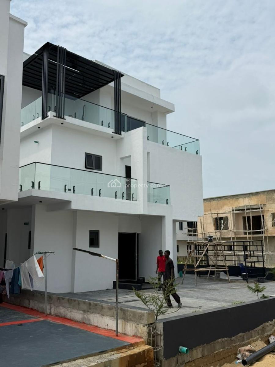 Luxury 5-bedroom Fully Detached Duplex with Bq & Cinema, Meridian Boulevard, Coastal Road. Near to Numerous Beaches Okun Ajah., Ogombo, Ajah, Lagos, House for Sale